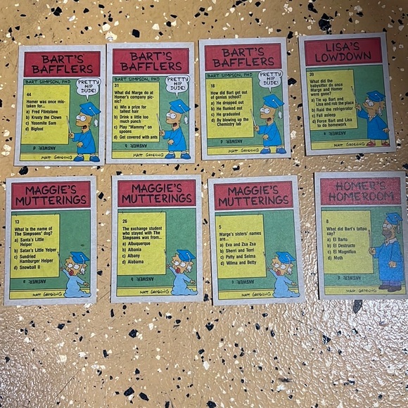 Simpsons Cards, Tiny Figurine, Incense Sticks - Picture 3 of 8